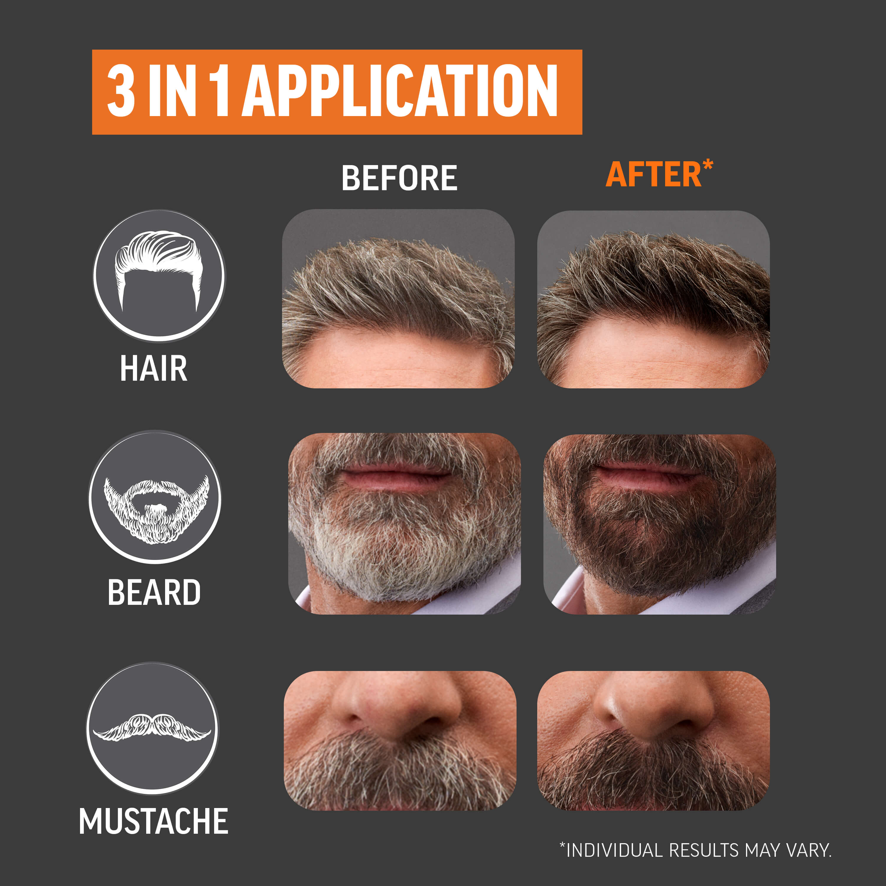 Undetectable Hair Color for Men Light Medium Brown #005 - Image 8