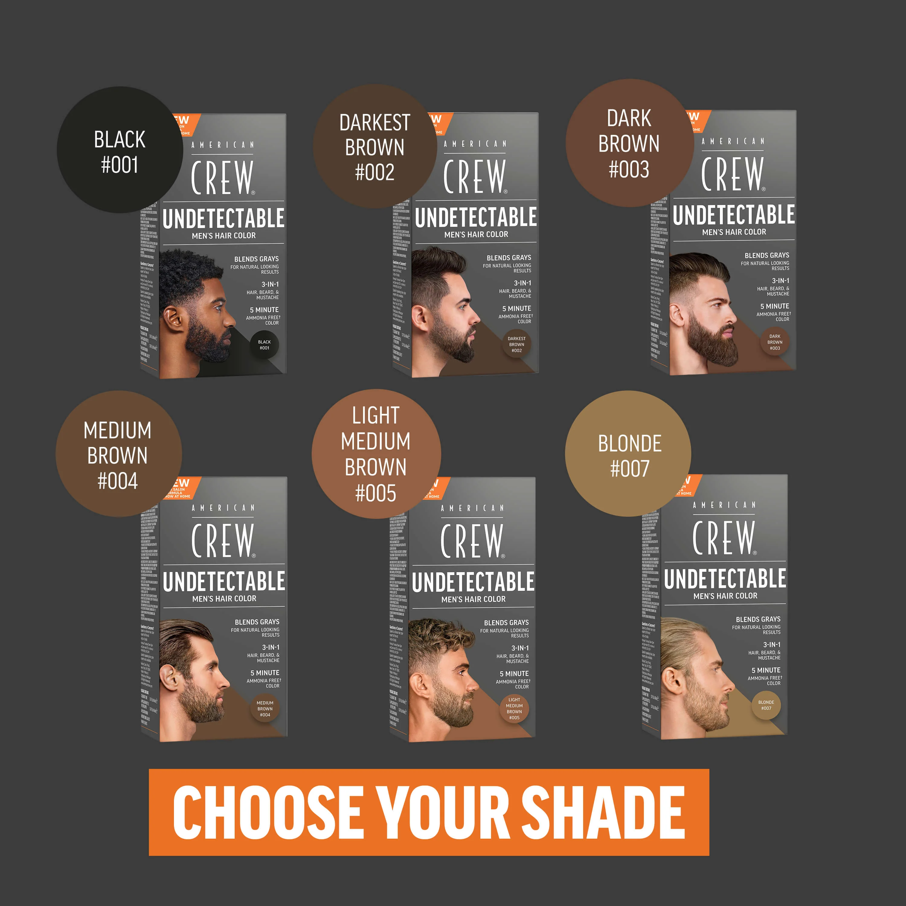 Undetectable Hair Color for Men Light Medium Brown #005 - Image 9